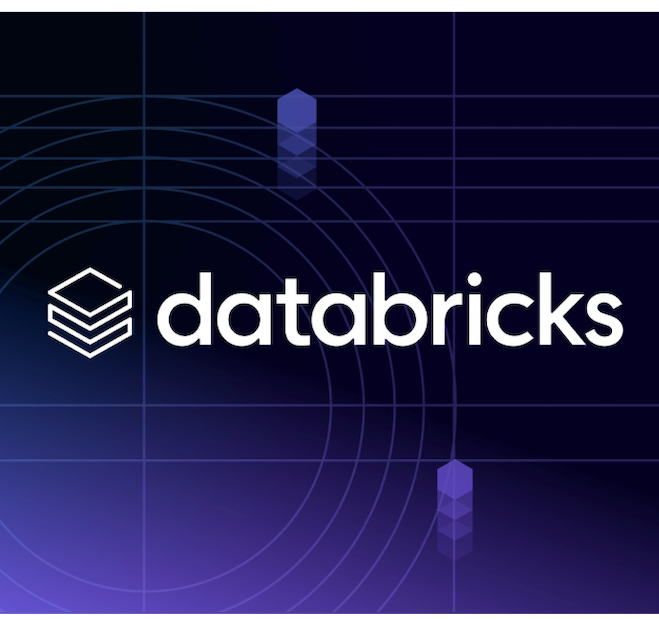 databricks logo on purple background